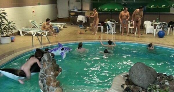 Indoor Dolphin Ride Full HD video - Nudism is freedom without limits