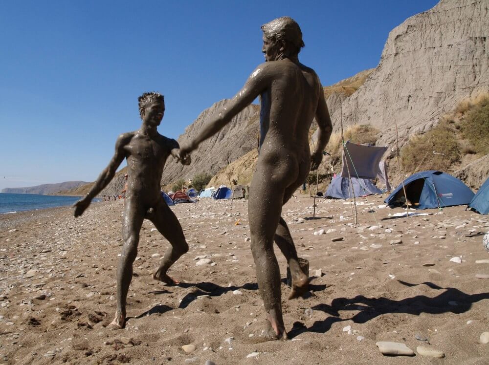 Jr Nudist Nude Beach Mud Soldiers photos - Nudism promotes inner happiness