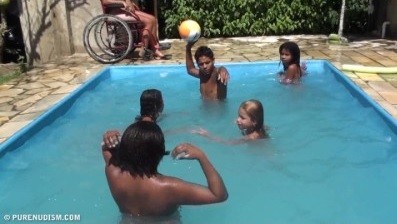 Oceanic Backyard Noon # 1 Full HD - People seek unity with nature through naturist practices