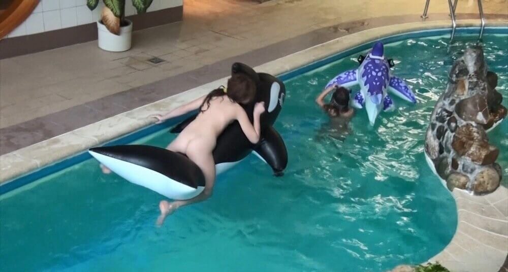 Naturism in the pool Full HD - It is a path to inner freedom, achieved through acceptance and openness without clothing