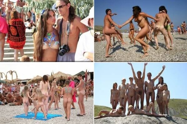 Naturists 2016 photo set - Blending in with the crowd of nudists