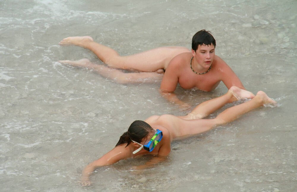 Wading In The Shallows pics - The nature of nudism provides strength and inspiration
