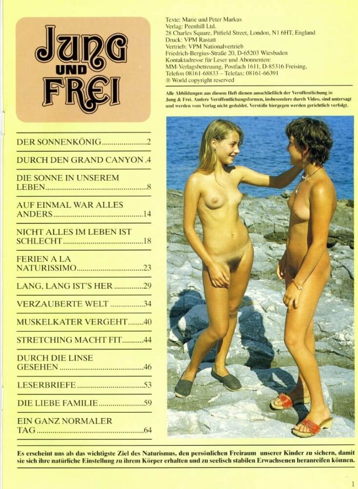 Jung und Frei Nr 76 - Nudism supports personal freedom and individuality