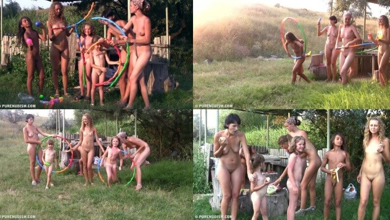 Countryside lounging 2 Full HD video - Nudists strive for inner harmony and peace of mind