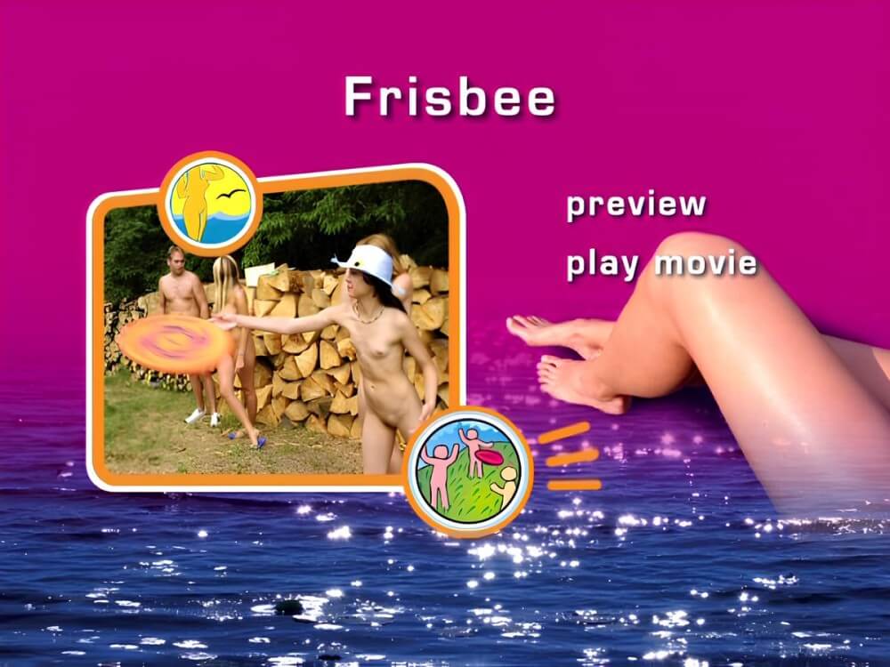Naturist Freedom - Frisbee DVD - Nature serves as the bodys natural clothing