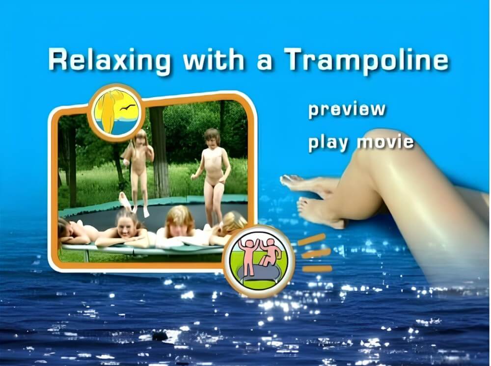 Naturist Freedom: Relaxing with a trampoline DVD - Nudism brings joy to life
