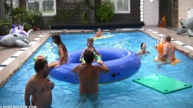 Piano pool and tennis Full HD - Nudism has an ancient history
